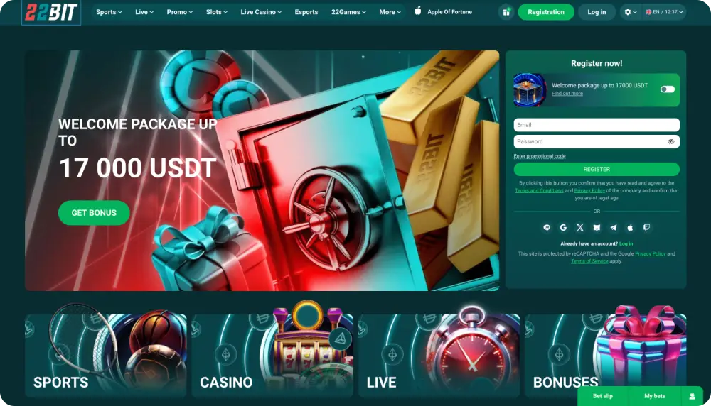 22Bit Casino für Spieler in Deutschland 🇩🇪